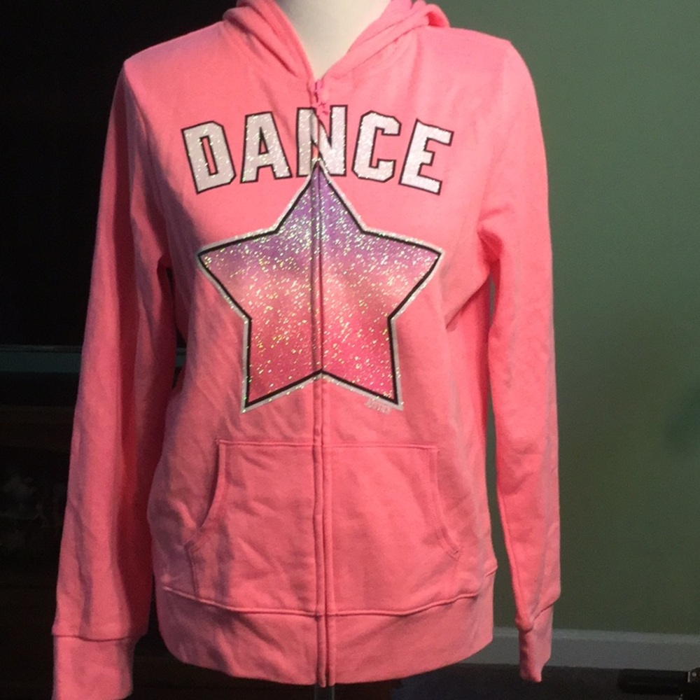 Justice Glow in the Dark Hoodie NWT